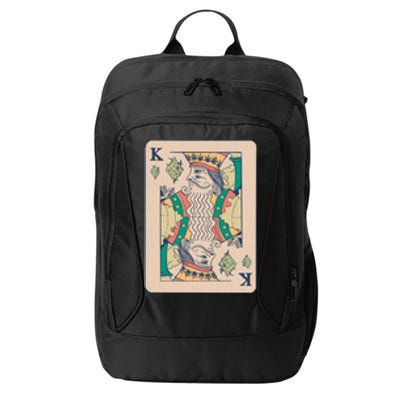 Weed King Poker Card City Backpack