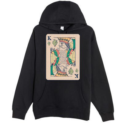 Weed King Poker Card Premium Pullover Hoodie