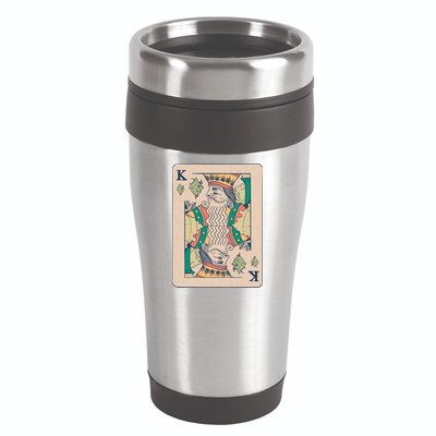 Weed King Poker Card 16oz Travel Tumbler