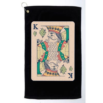 Weed King Poker Card Golf Towel