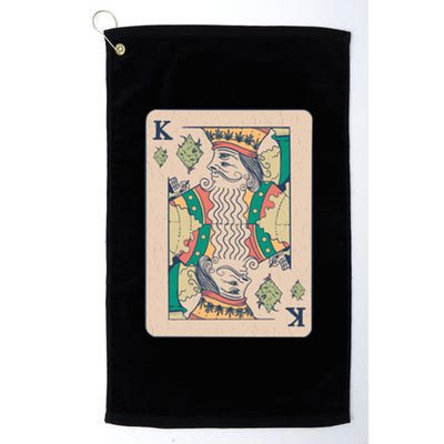 Weed King Poker Card Platinum Collection Golf Towel