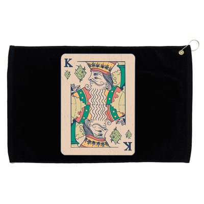 Weed King Poker Card Grommeted Golf Towel