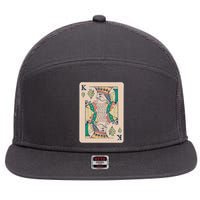 Weed King Poker Card 7 Panel Mesh Trucker Snapback Hat