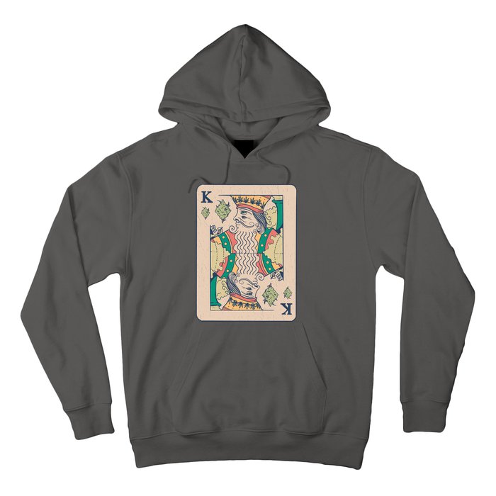 Weed King Poker Card Hoodie