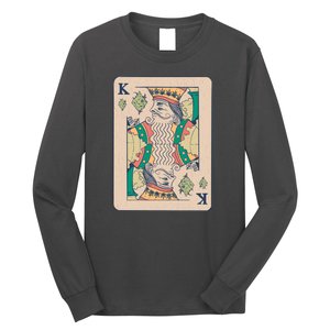 Weed King Poker Card Long Sleeve Shirt