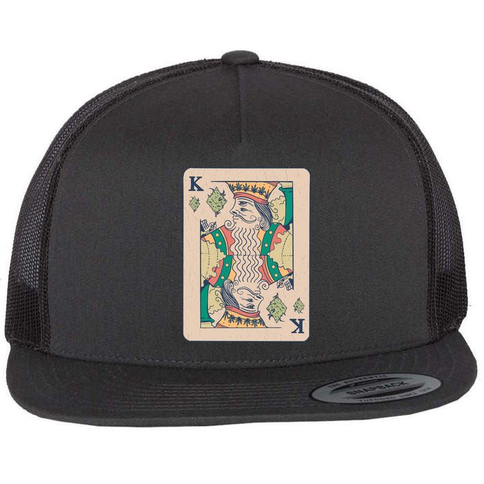 Weed King Poker Card Flatbill Hat