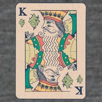 Weed King Poker Card Flatbill Hat