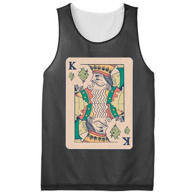 Weed King Poker Card Mesh Reversible Basketball Jersey Tank