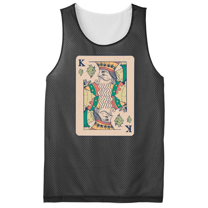 Weed King Poker Card Mesh Reversible Basketball Jersey Tank