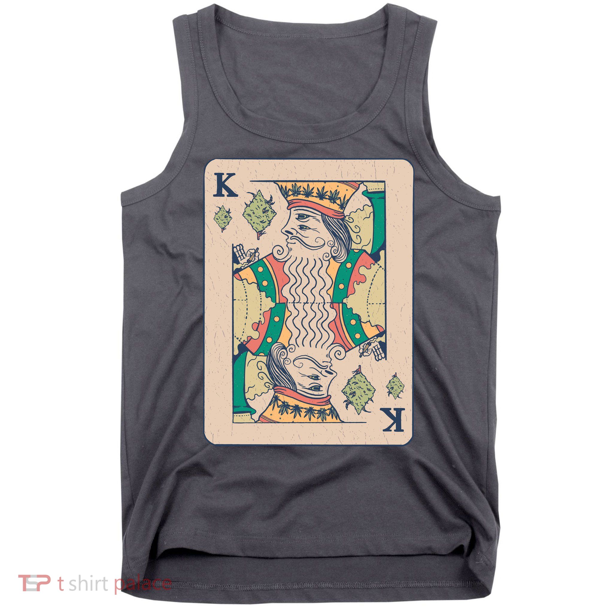 Weed King Poker Card Tank Top