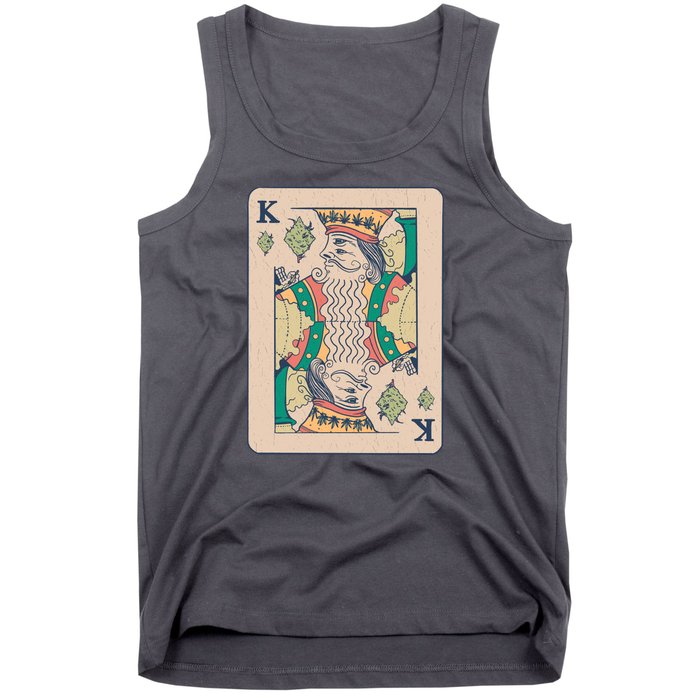 Weed King Poker Card Tank Top