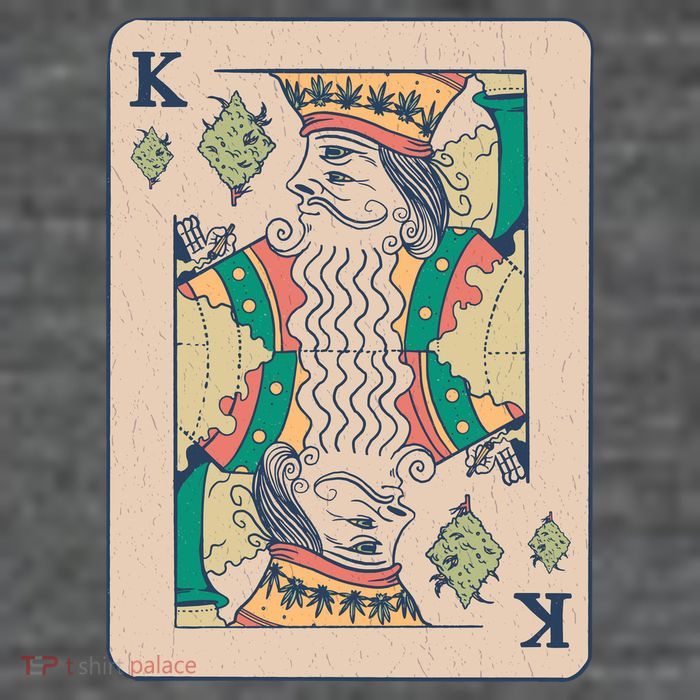 Weed King Poker Card Kids T-Shirt