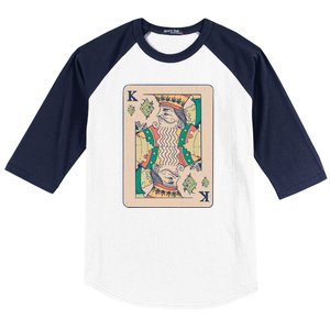 Weed King Poker Card Baseball Sleeve Shirt