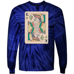 Weed King Poker Card Tie-Dye Long Sleeve Shirt