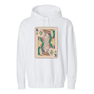 Weed King Poker Card Garment-Dyed Fleece Hoodie