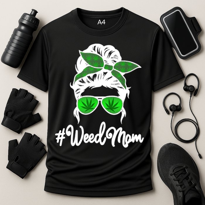 Weed Mom Medical Marijuana Funny Performance Shirt