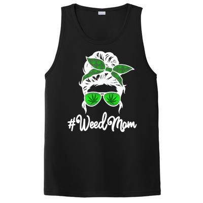 Weed Mom Medical Marijuana Funny PosiCharge Competitor Tank