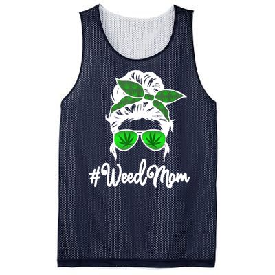 Weed Mom Medical Marijuana Funny Mesh Reversible Basketball Jersey Tank