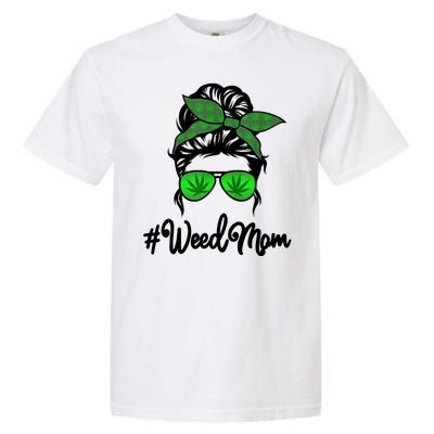 Weed Mom Medical Marijuana Funny Garment-Dyed Heavyweight T-Shirt