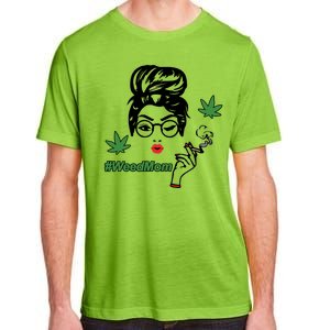 Weed Mom Mother Smoking Pot Adult ChromaSoft Performance T-Shirt