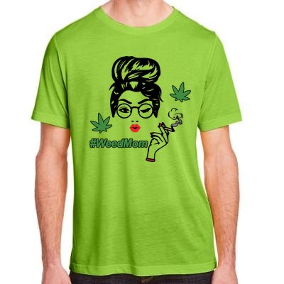 Weed Mom Mother Smoking Pot Adult ChromaSoft Performance T-Shirt