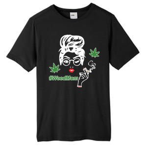 Weed Mom Mother Smoking Pot Tall Fusion ChromaSoft Performance T-Shirt