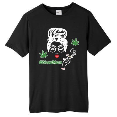 Weed Mom Mother Smoking Pot Tall Fusion ChromaSoft Performance T-Shirt