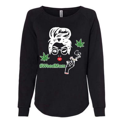 Weed Mom Mother Smoking Pot Womens California Wash Sweatshirt