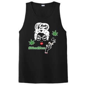 Weed Mom Mother Smoking Pot PosiCharge Competitor Tank