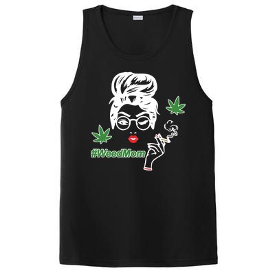 Weed Mom Mother Smoking Pot PosiCharge Competitor Tank