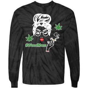 Weed Mom Mother Smoking Pot Tie-Dye Long Sleeve Shirt