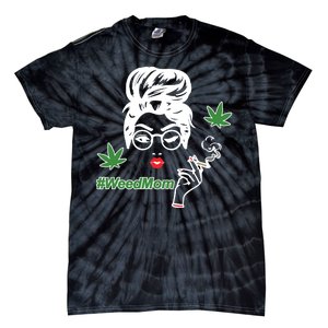 Weed Mom Mother Smoking Pot Tie-Dye T-Shirt