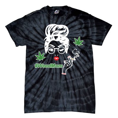 Weed Mom Mother Smoking Pot Tie-Dye T-Shirt