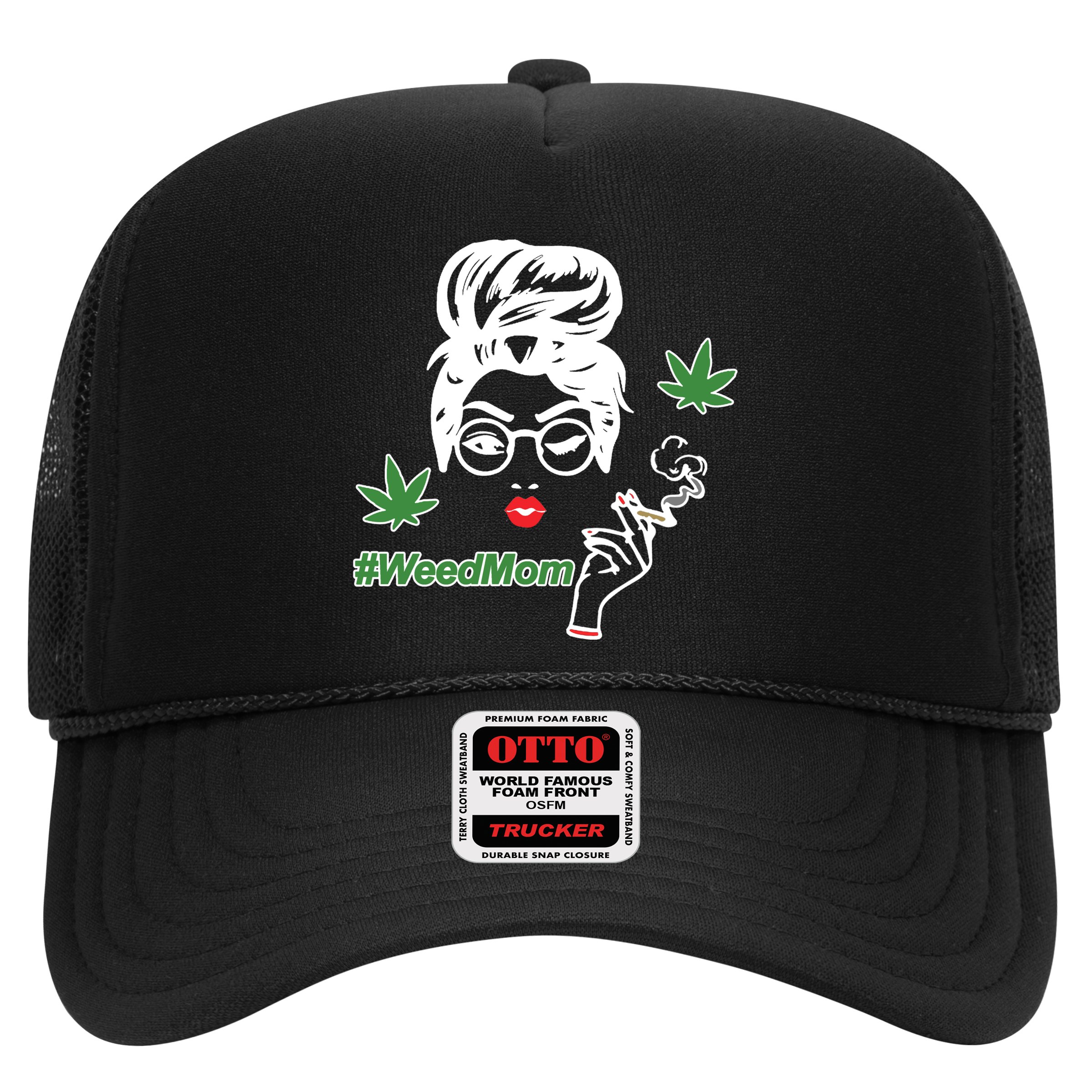 Weed Mom Mother Smoking Pot Hat