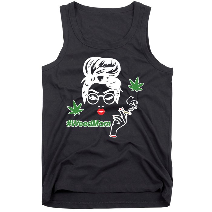 Weed Mom Mother Smoking Pot Tank Top