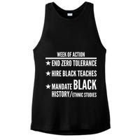 Week Of Action Black Live Matter Ladies PosiCharge Tri-Blend Wicking Tank