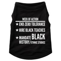 Week Of Action Black Live Matter Doggie Tank