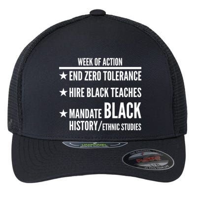 Week Of Action Black Live Matter Flexfit Unipanel Trucker Cap