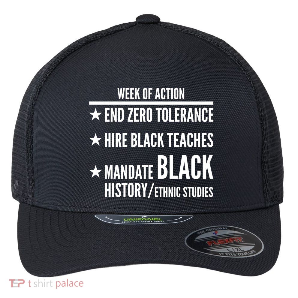 Week Of Action Black Live Matter Flexfit Unipanel Trucker Cap