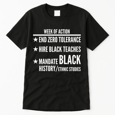 Week Of Action Black Live Matter Tall T-Shirt