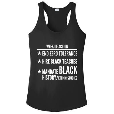 Week Of Action Black Live Matter Ladies PosiCharge Competitor Racerback Tank