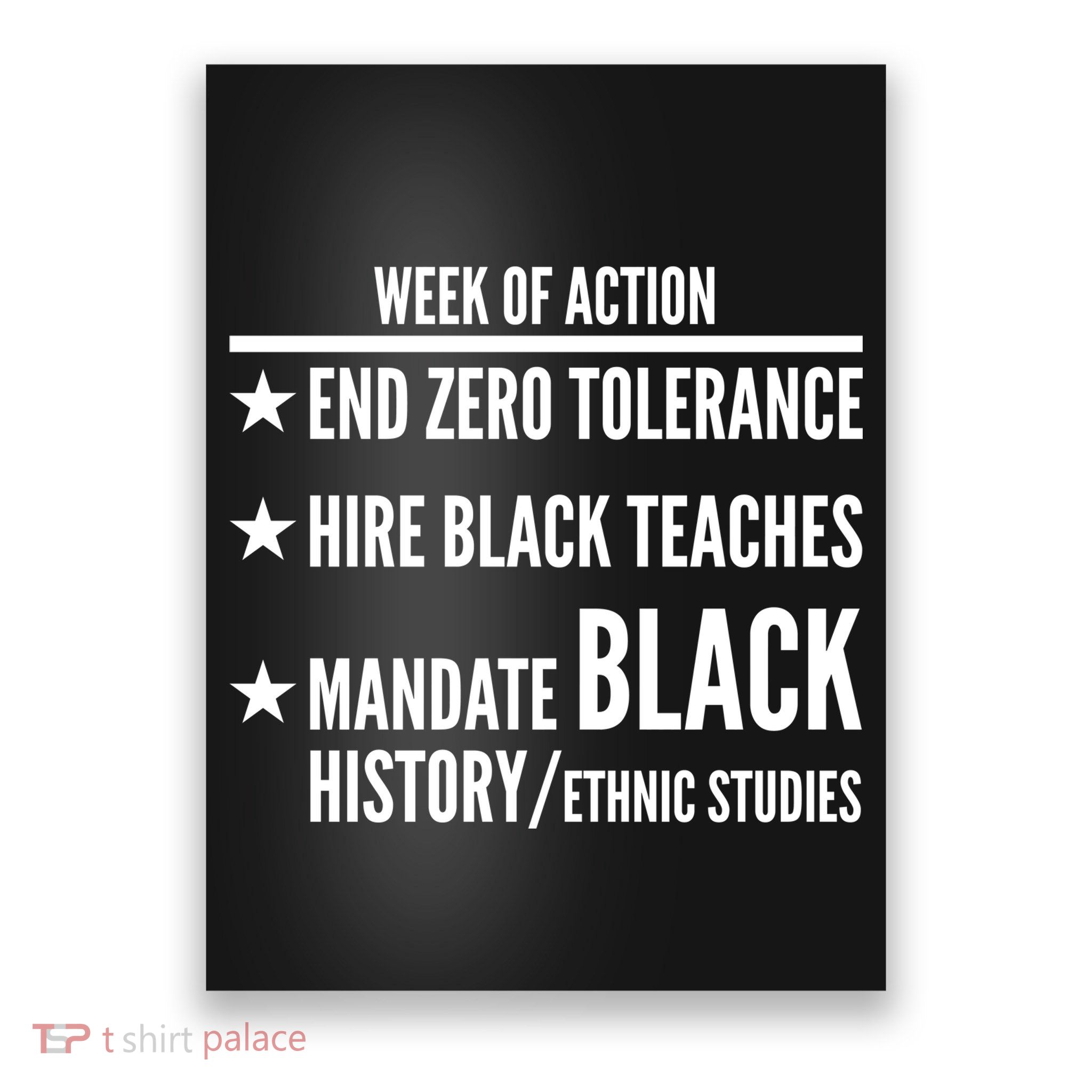 Week Of Action Black Live Matter Poster