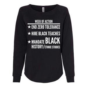 Week Of Action Black Live Matter Womens California Wash Sweatshirt