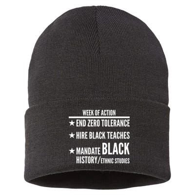 Week Of Action Black Live Matter Sustainable Knit Beanie