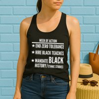 Week Of Action Black Live Matter Womens Tank Top