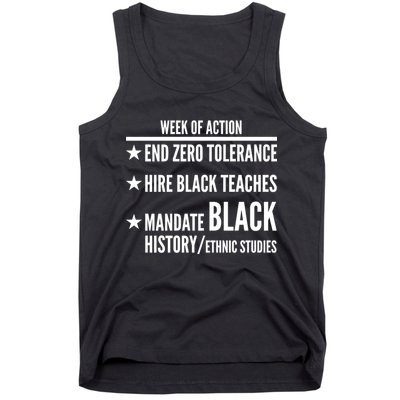 Week Of Action Black Live Matter Tank Top