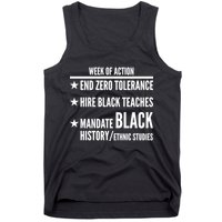 Week Of Action Black Live Matter Tank Top