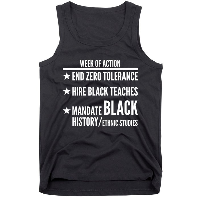 Week Of Action Black Live Matter Tank Top