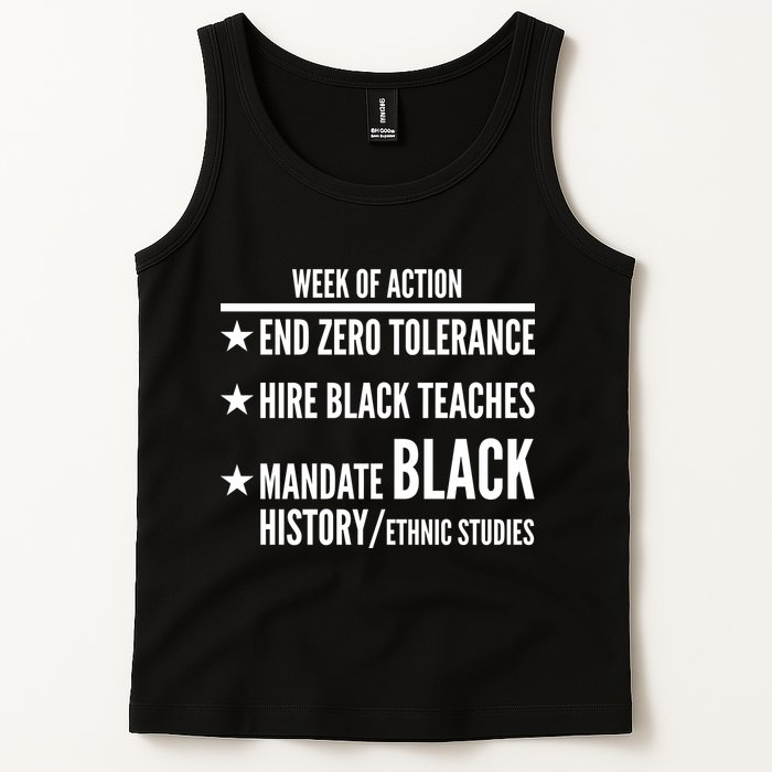 Week Of Action Black Live Matter Tank Top