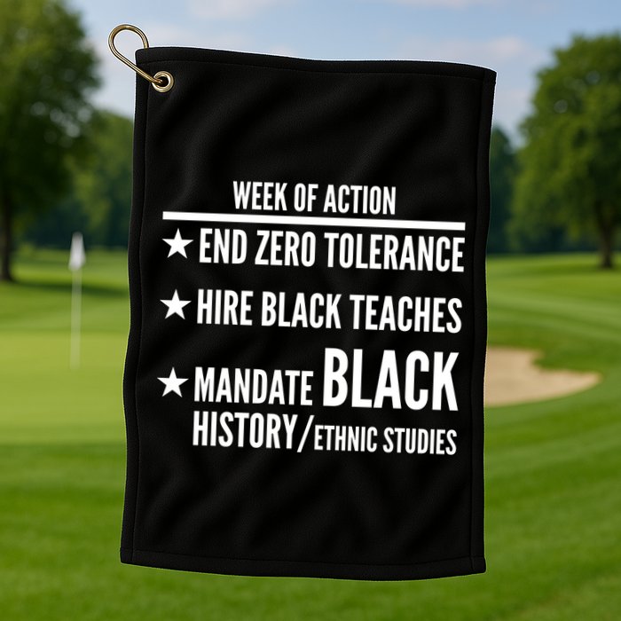 Week Of Action Black Live Matter Golf Towel